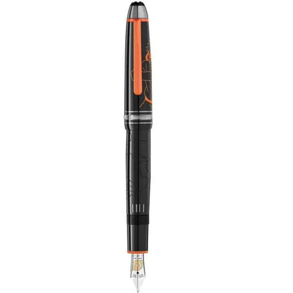 Montblanc Resin Fountain Pen - Black / Orange
