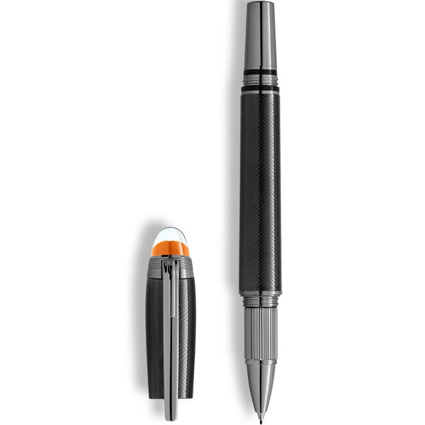 Montblanc Engraved Extreme Pattern Metal Fineliner Pen - Black