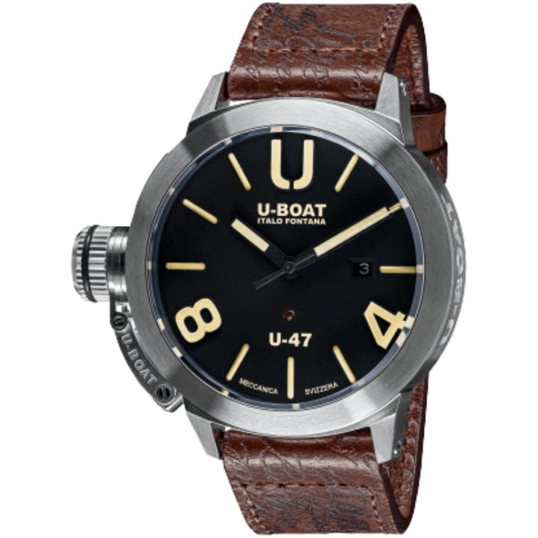 U-Boat Black Dial Stainless Steel 47 MM Men 8105