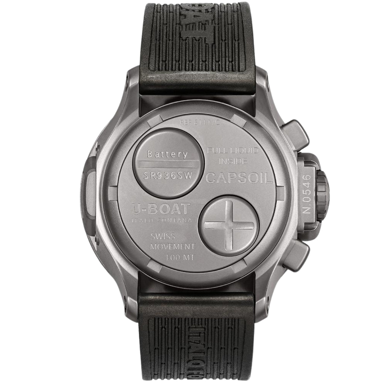 U-Boat Black Dial Stainless Steel 45 MM Men 8111-D