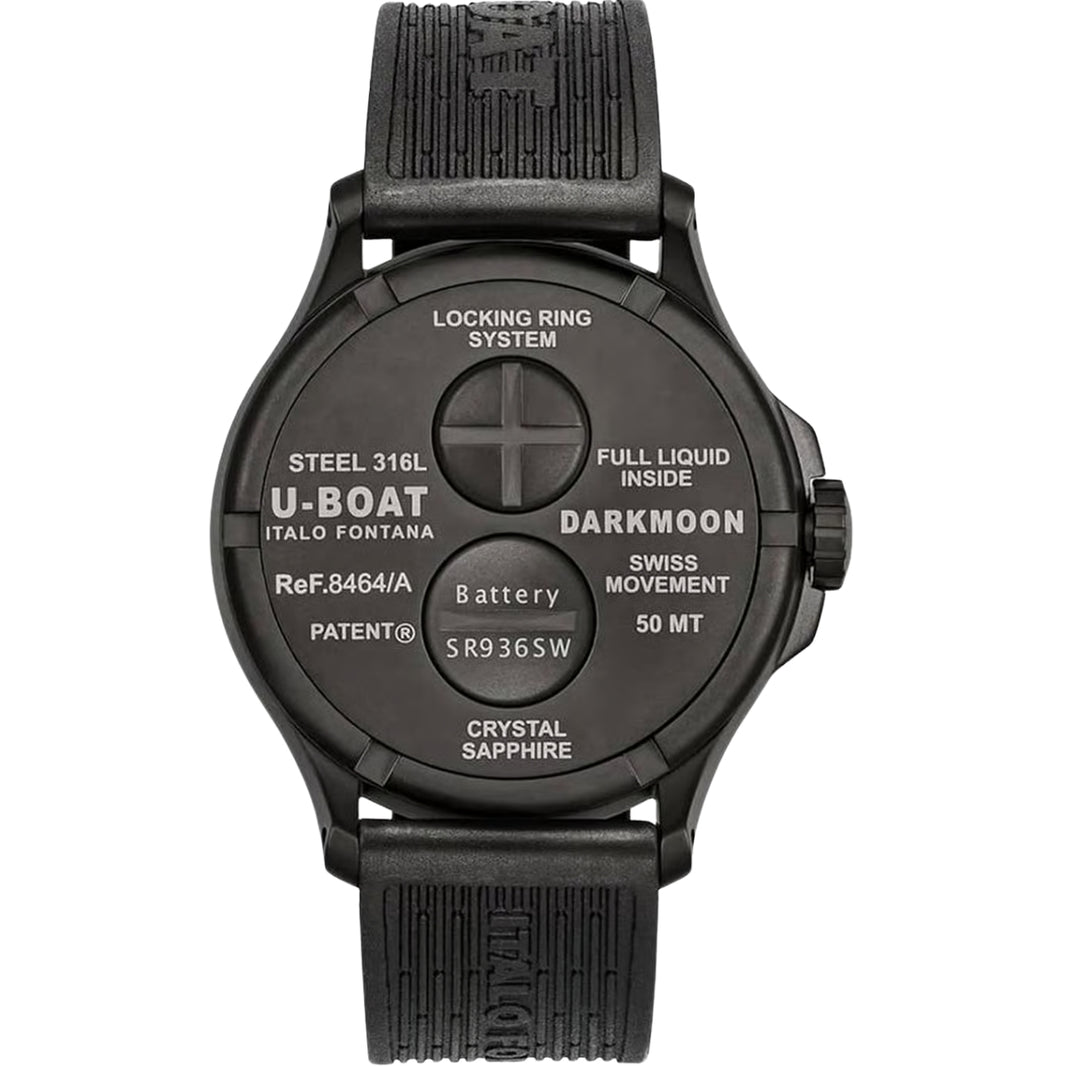 U-Boat Black Dial Stainless Steel 44 MM Men 8464-B