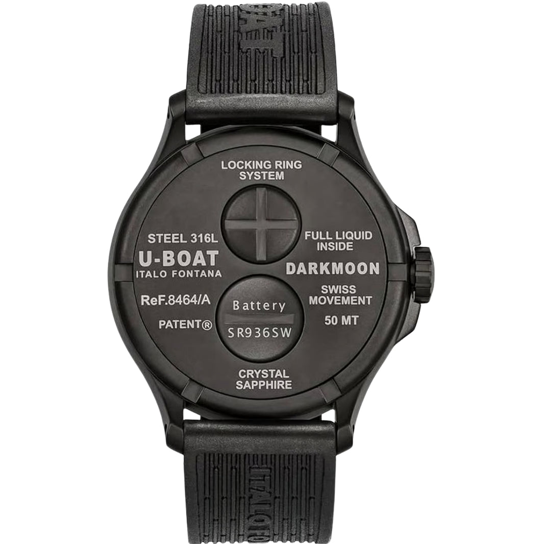 U-Boat Black Dial Stainless Steel 44 MM Men 8464-C