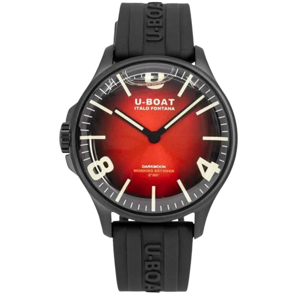 U-Boat Red Dial Stainless Steel 44 MM Men 8697-B