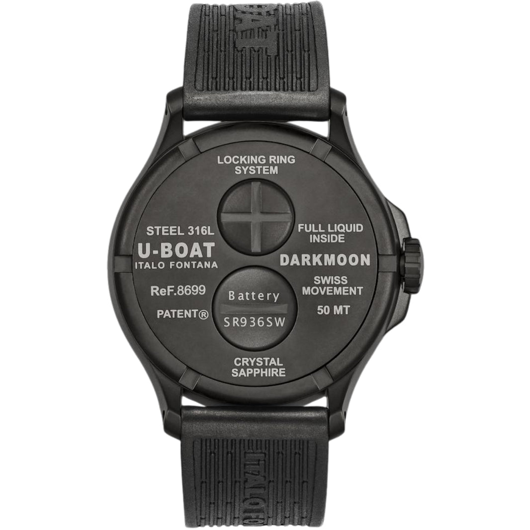 U-Boat Black Dial Stainless Steel 45 MM Men 8699-B