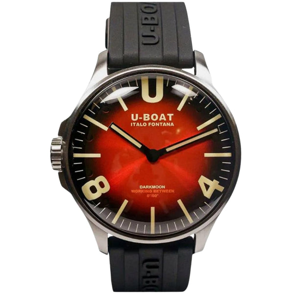 U-Boat Red Dial Stainless Steel 44 MM Men 8701-B