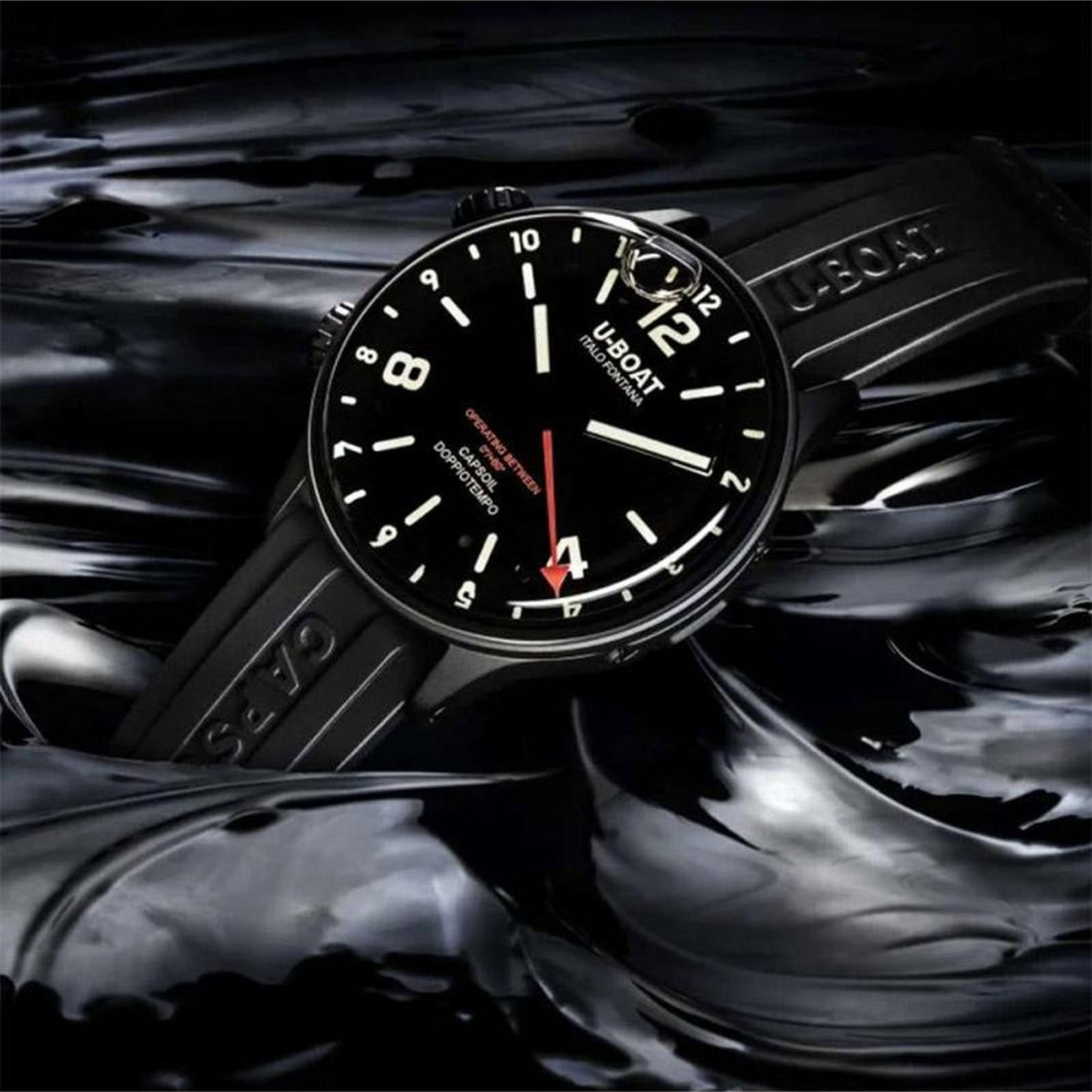 U-Boat Black Dial Stainless Steel 45 MM Men 8770-A