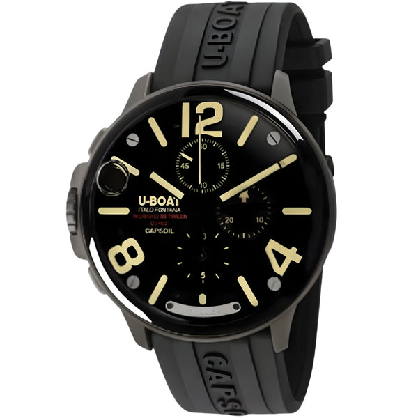 U-Boat Black Dial Stainless Steel 45 MM Men 8897