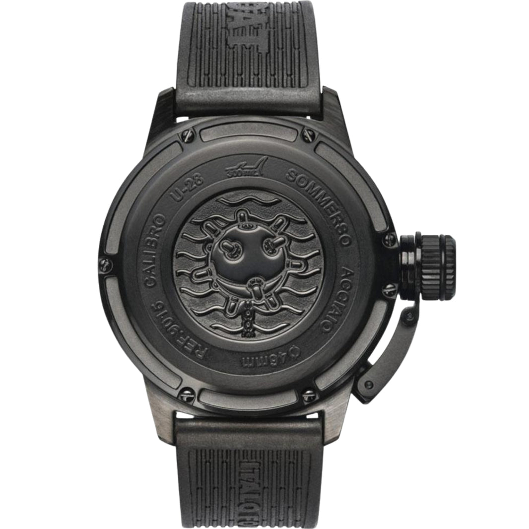 U-Boat Black Dial Stainless Steel 44 MM Men 9015
