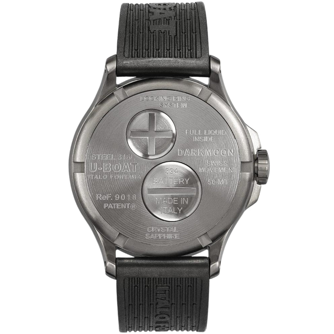 U-Boat Black Dial Stainless Steel 40 MM Men 9018