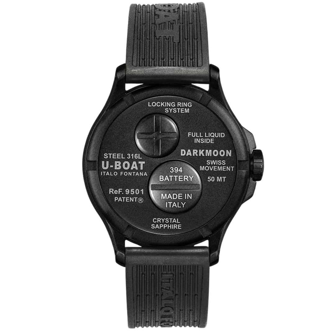 U-Boat Red Dial Stainless Steel 40 MM Men 9501