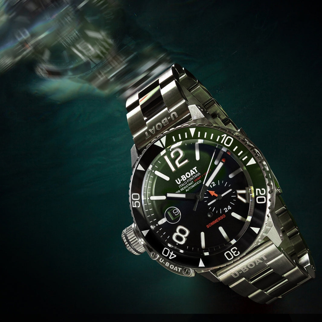 U-Boat Green Dial Stainless Steel 44 MM Unisex 9520