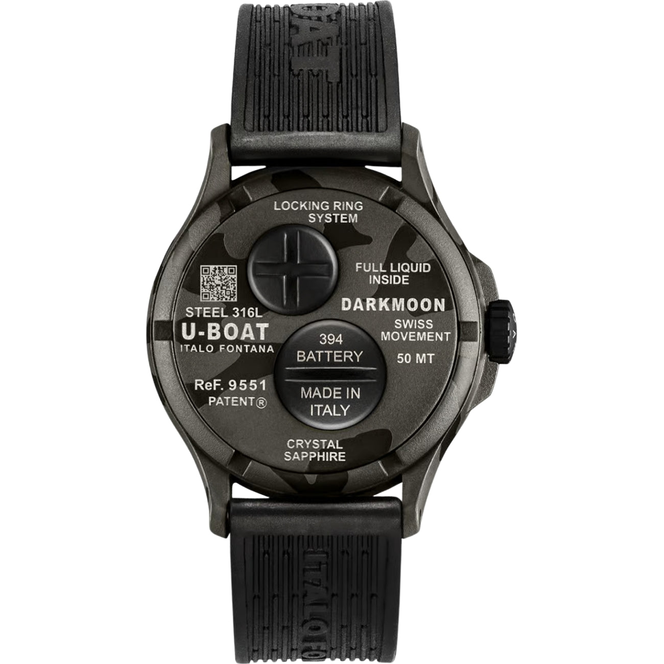 U-Boat Grey Dial Stainless Steel 40 MM Men 9551