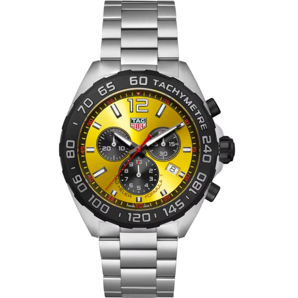 TAG Heuer Yellow Dial Quartz Men Watch 43 mm CAZ101AM.BA0842
