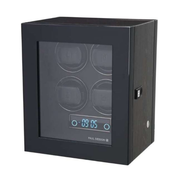 Paul Design Gentlemen 4 Watch Winder Black Apricot