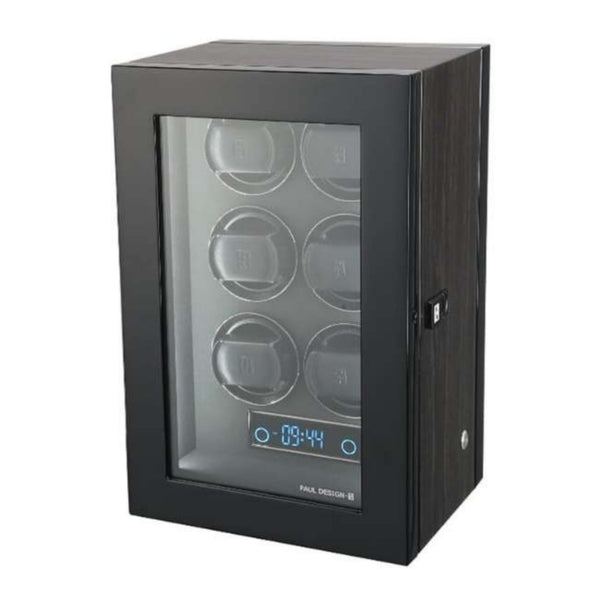Paul Design Gentlemen 6 Watch Winder Black Apricot