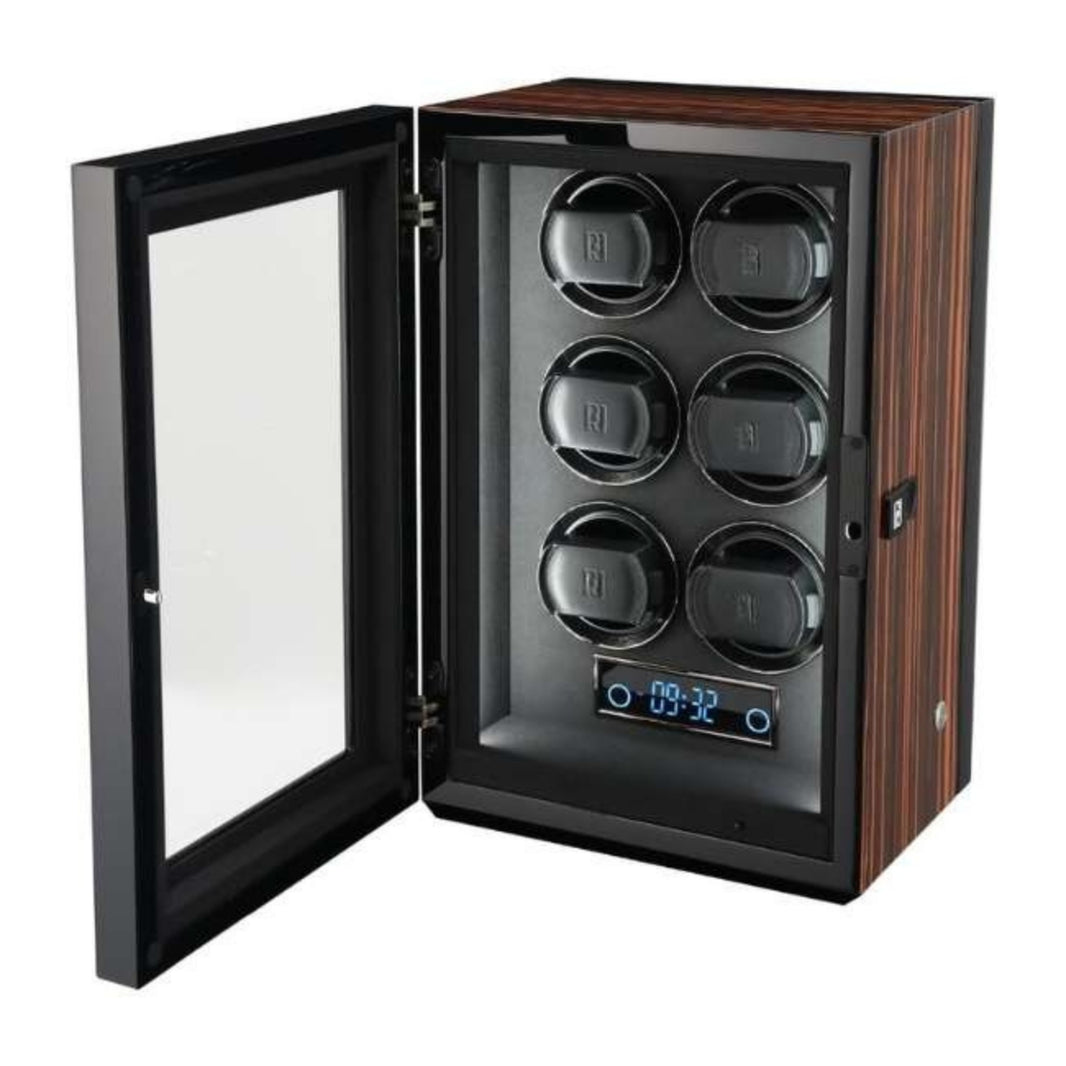 Paul Design Gentlemen 6 Watch Winder Macassar