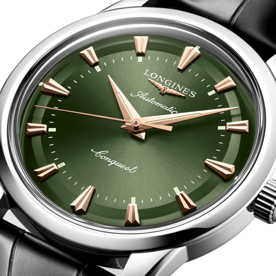 LONGINES Green lacquered polished Men Watch L16504022
