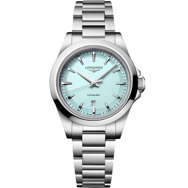 Longines Conquest Mint Blue Dial 30mm Women's Watch L33504926