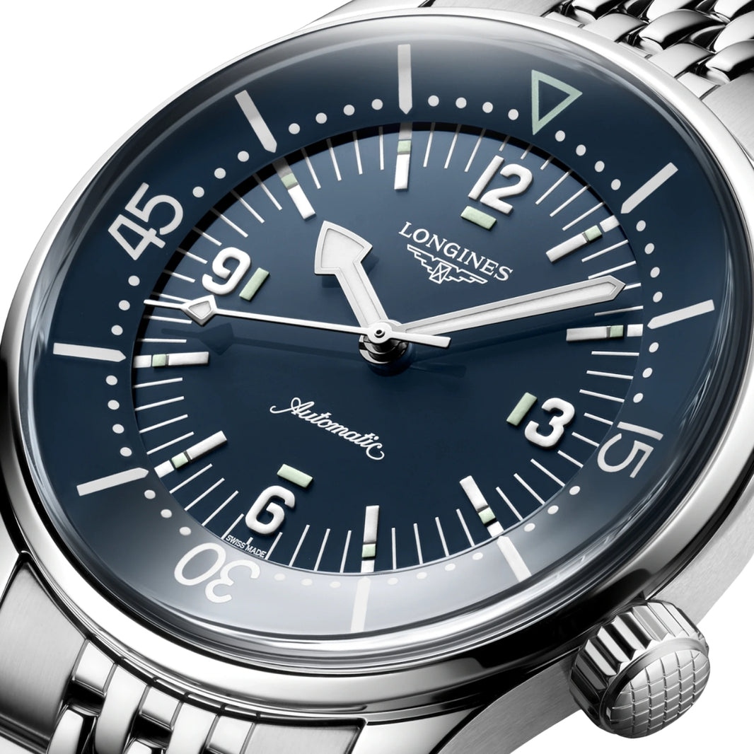 Longines Blue lacquered polished Men Watch L37644907