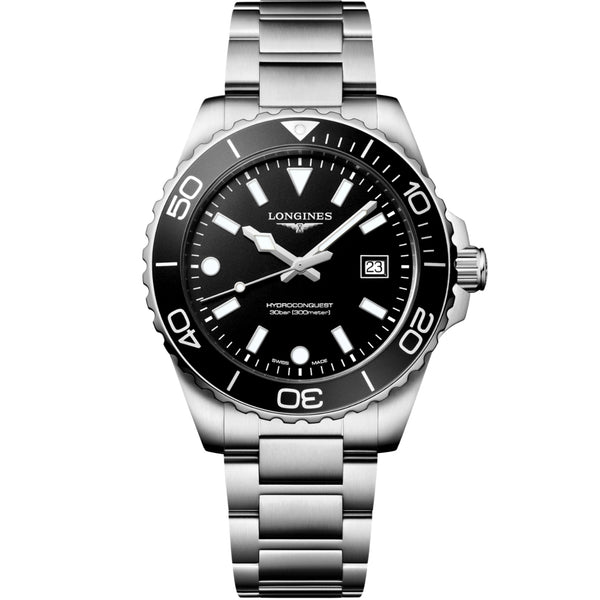 Longines HydroConquest Black Dial 42mm Quartz Men's Watch L37694566