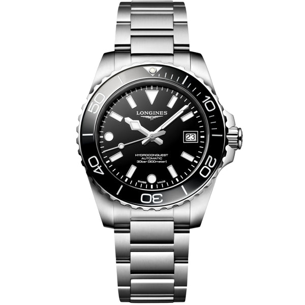 Longines HydroConquest Black Dial 39mm Women's Watch L37794566