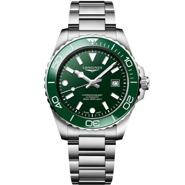 LONGINES Green lacquered polished Men Watch L37884066