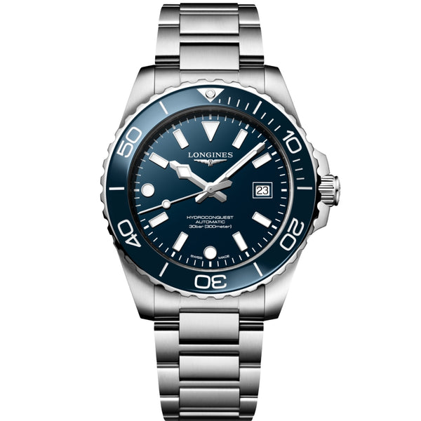LONGINES Blue lacquered polished Men Watch L37884966