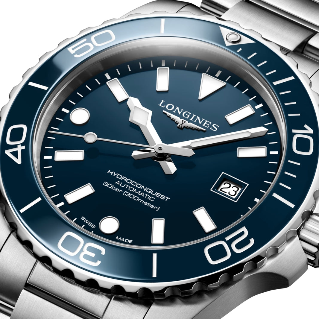 LONGINES Blue lacquered polished Men Watch L37884966