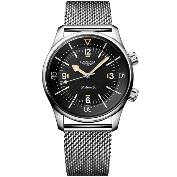 Longines Legend Diver Black Grained Dial 42mm Watch L37954599