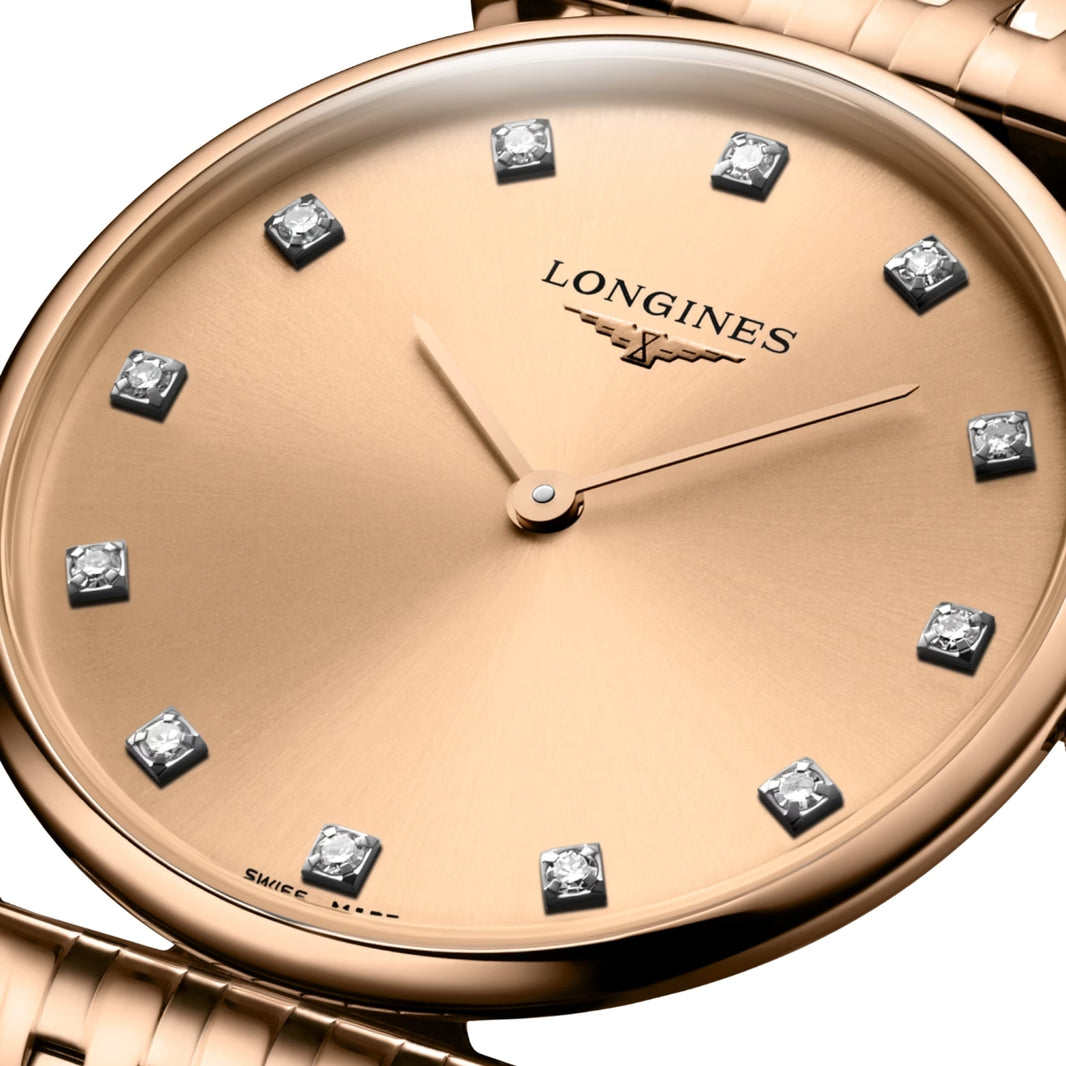 Longines La Grande Classique Rose Gold PVD Diamond Watch L45121908