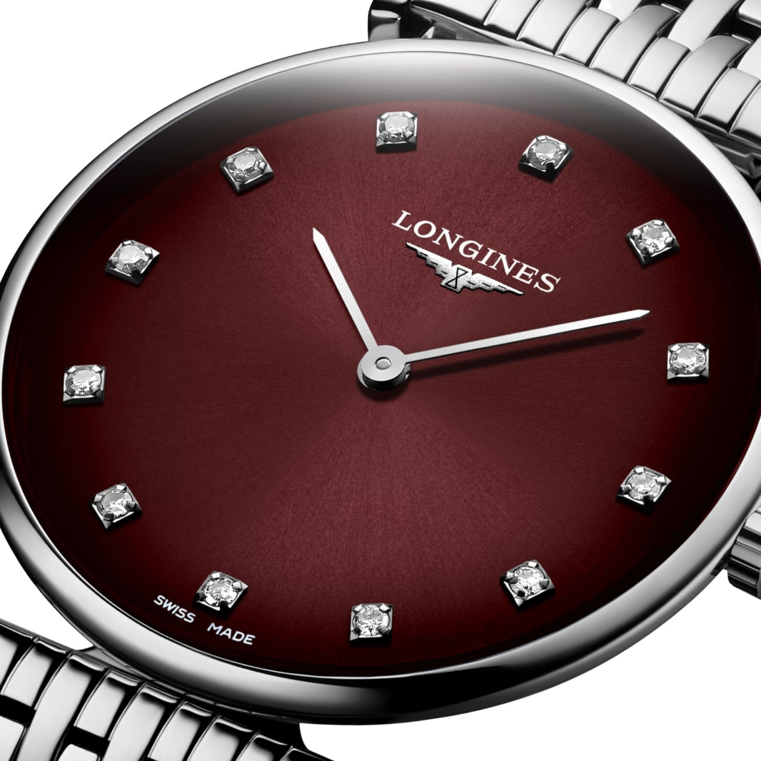 Longines La Grande Classique Bordeaux Diamond Watch L45124916
