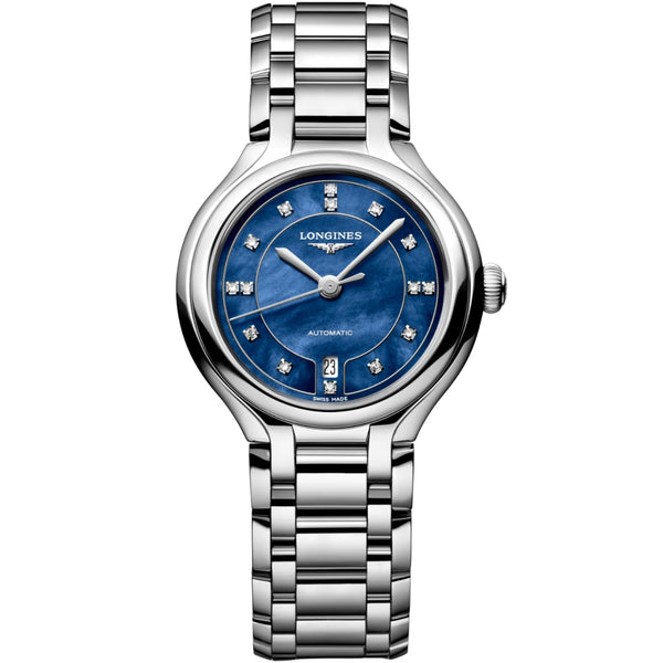 Longines Primaluna Luminous Blue MOP Diamond Ladies Watch L81234976