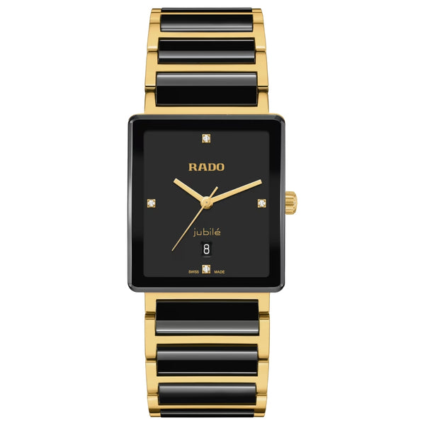 Rado Integral Quartz Black Diamond Dial Watch R20256712