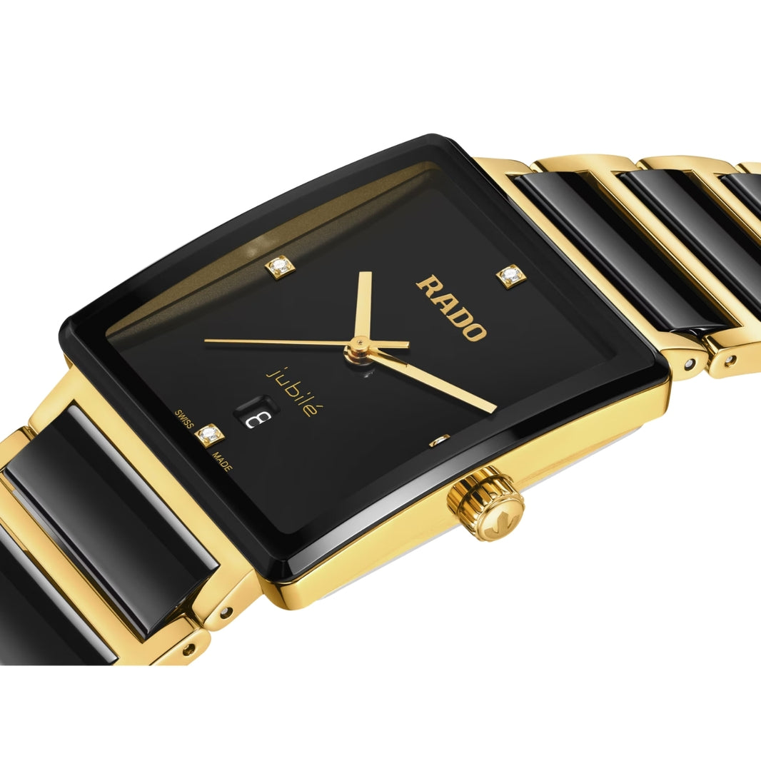 Rado Integral Quartz Black Diamond Dial Watch R20256712