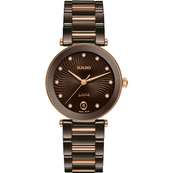 Rado Coupole Quartz Brown Women R22242703