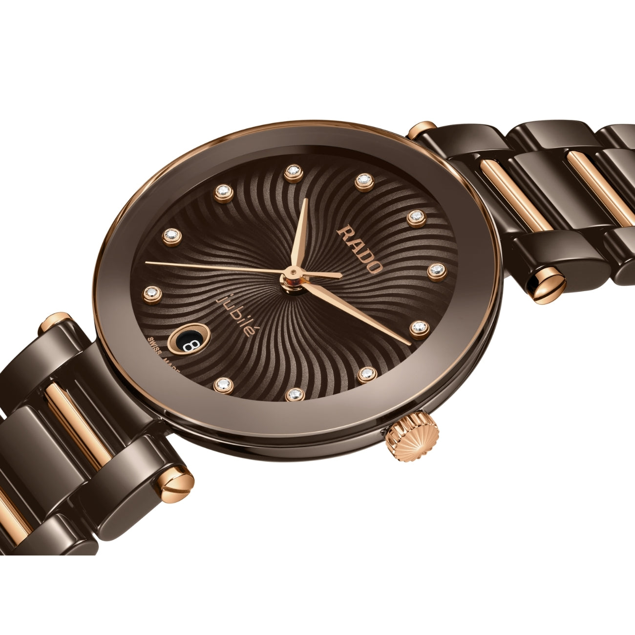 Rado Coupole Quartz Brown Women R22242703