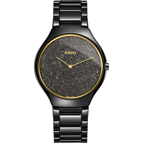 Rado True Round Quartz Black Women R27009152