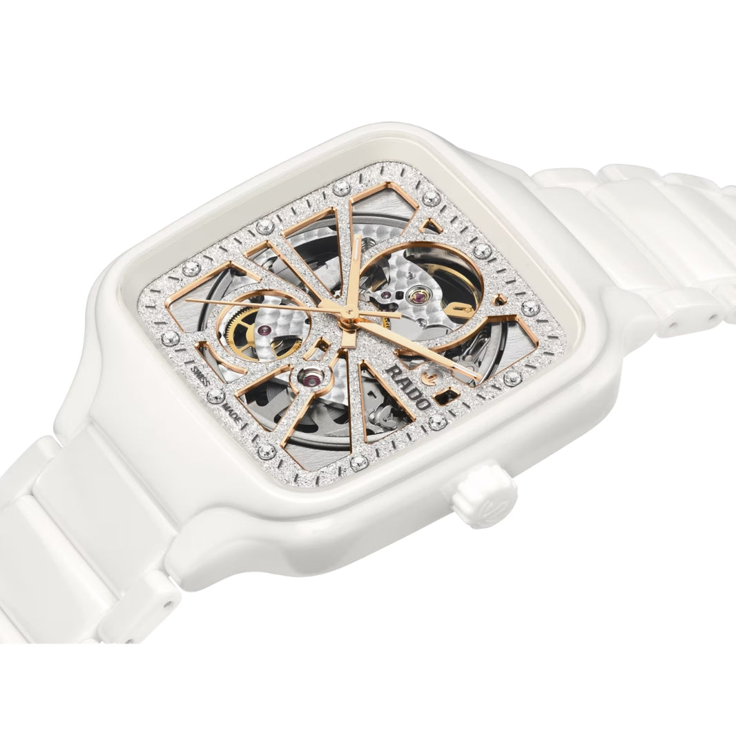 Rado True Square Automatic Diamond White Dial Women's Watch R27073722