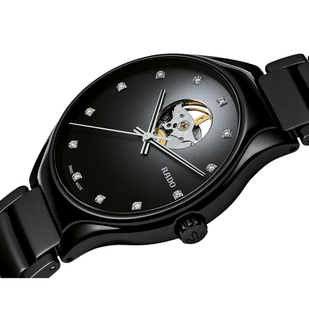 Rado True Round Automatic Black Unisex R27107732