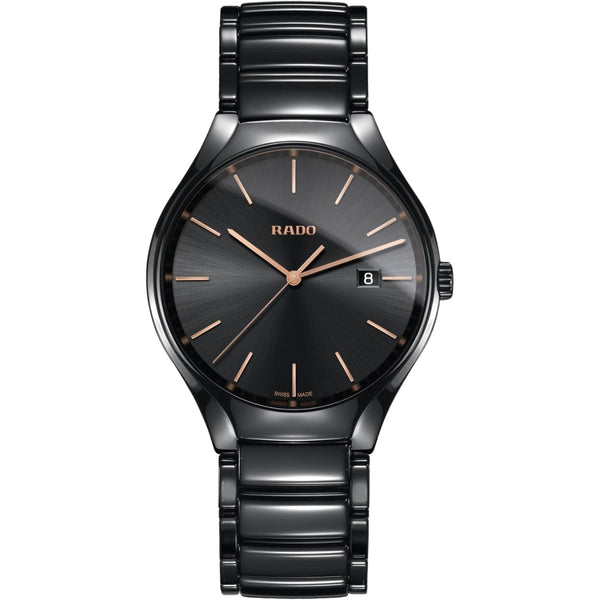 Rado True Round Quartz Black Men R27238162