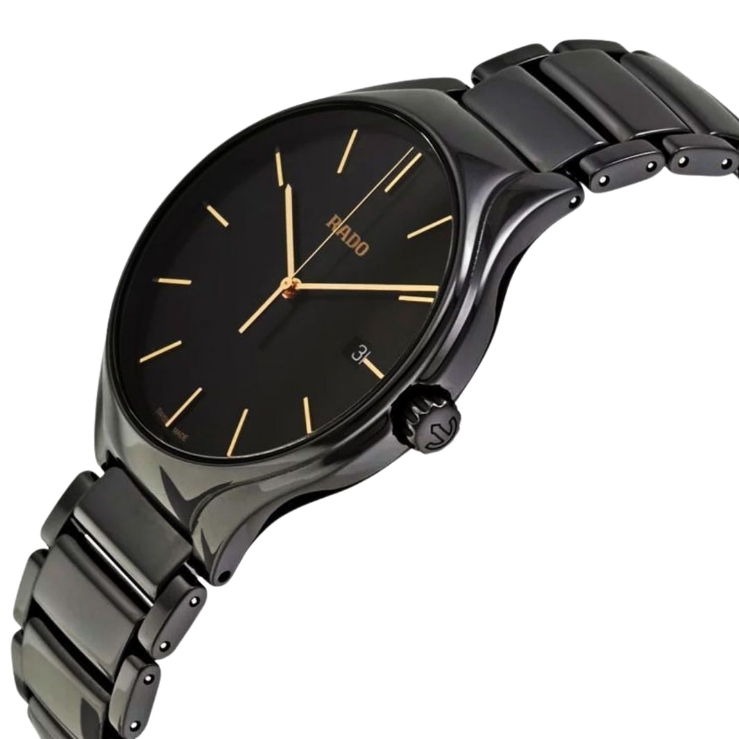Rado True Round Quartz Black Men R27238162