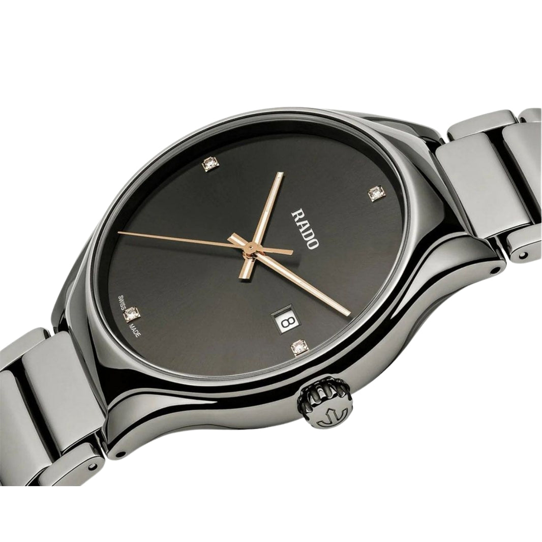 Rado True Round Quartz Black Men R27239712