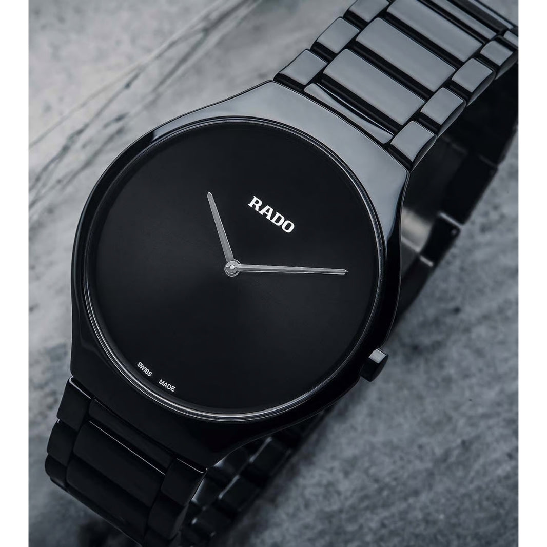 Rado True Round Quartz Black Men R27741182
