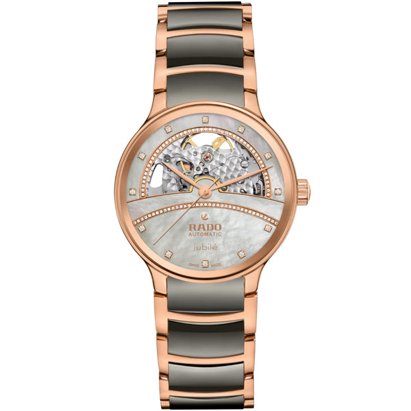 Rado Centrix Automatic Silver Dial Plasma Stainless Steel Women's Watch R30029952