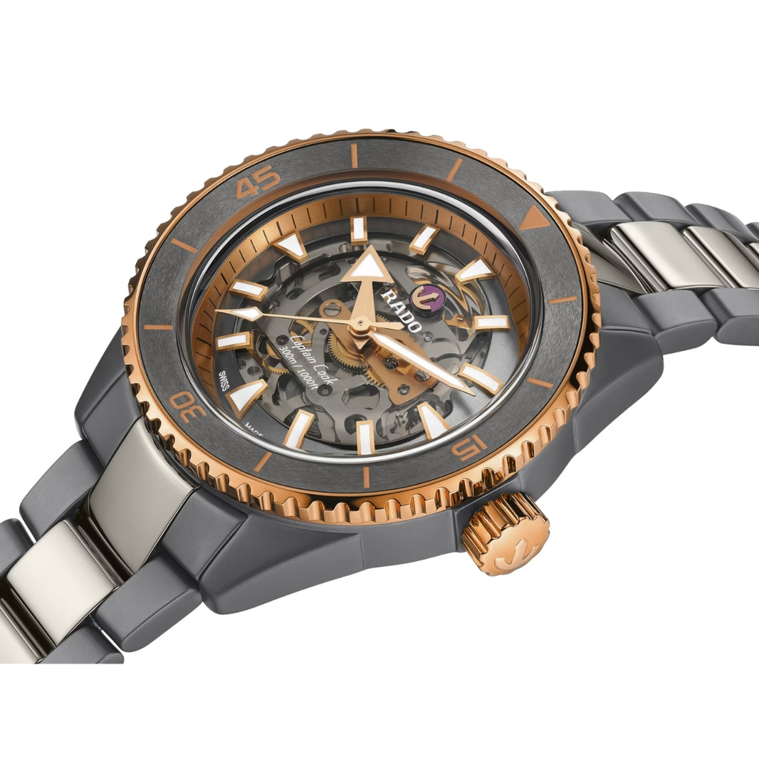 Rado Captain Cook Automatic Grey Dial Plasma Ceramic Men's Watch R32148162