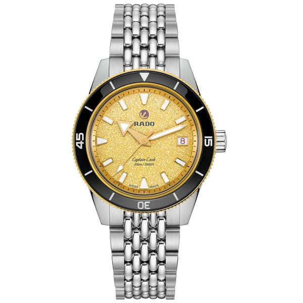 Rado Captain Cook Automatic Yellow Dial Women's Watch R32223258