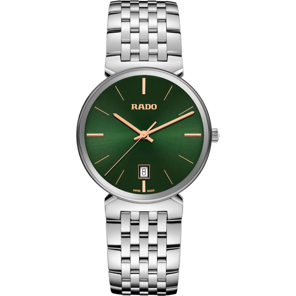 Rado Florence Green Dial Silver Stainless Steel Women's Watch R48912313