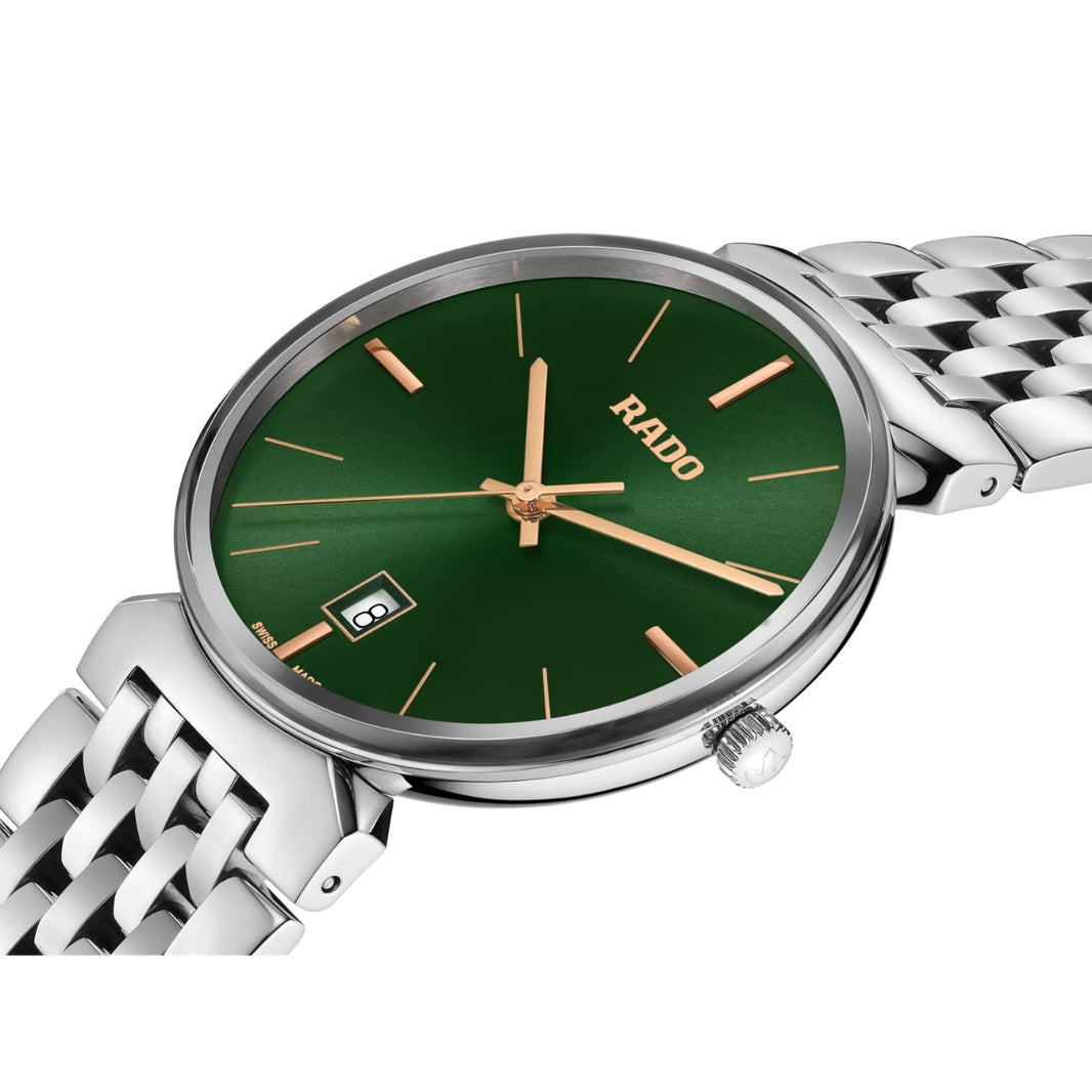 Rado Florence Green Dial Silver Stainless Steel Women's Watch R48912313