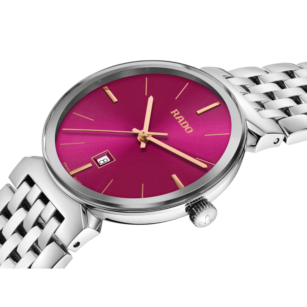 Rado Florence Pink Dial Silver Stainless Steel Women's Watch R48913413