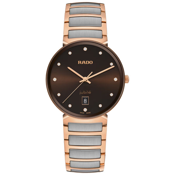 Rado Florence Quartz 38mm Brown Diamond Dial Two-Tone Watch R48918713